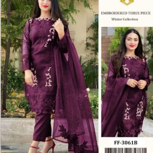 dhanak 3 PC embroiderd