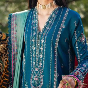 Hussain Rehar 3 PC embroiderd dhanak