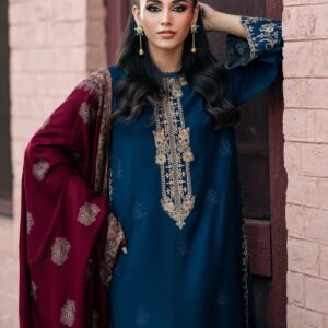 Izel dhanak 3 PC embroiderd
