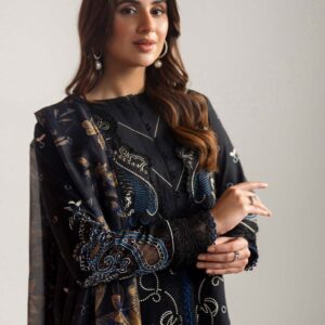 Batik 3 PC embroiderd dhanak