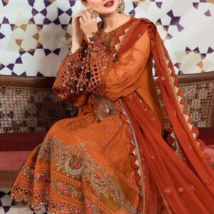 Maria B dhanak 3 PC embroiderd